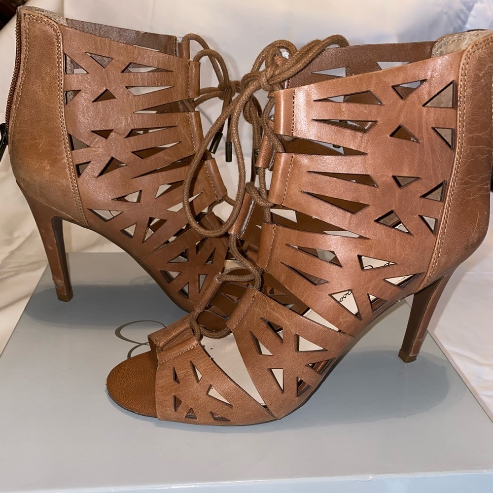 Jessica Simpson lace up sandal heels size 8